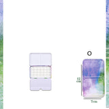 Color Empty Palette Case Tins Box Paint Storage Iron Box with 24 Half Pans For Watercolor Paints Painting Art Supplies