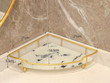 Light Luxury Triangle Bathroom Storage Shelf Vanity