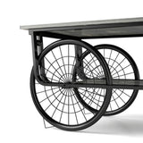 Modern Style Coffee Table Rectangle Coffee Table End Side Table Retro Design Coffee Table With Sturdy Base For Living Room Decor  Black